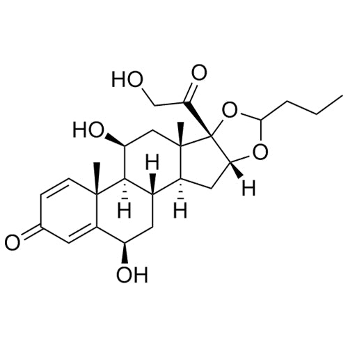 6-beta-Hydroxy Budesonide (Mixture of Diastereomers)