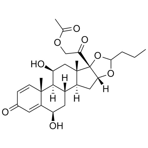 6-beta-Hydroxy 21-Acetyloxy Budesonide