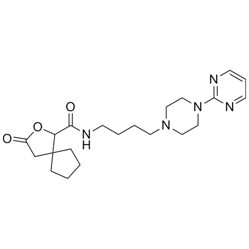 3-oxo-N-(4-(4-(pyrimidin-2-yl)piperazin-1-yl)butyl)-2-oxaspiro[4.4]nonane-1-carboxamide