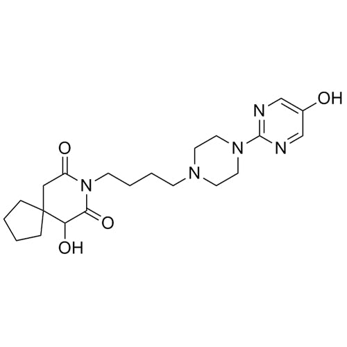 6-hydroxy-8-(4-(4-(5-hydroxypyrimidin-2-yl)piperazin-1-yl)butyl)-8-azaspiro[4.5]decane-7,9-dione
