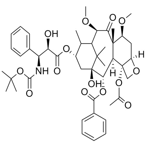 (2aR,4S,4aS,6R,9S,11S,12S,12aR,12bS)-12b-acetoxy-9-(((2R,3S)-3-((tert-butoxycarbonyl)amino)-2-hydroxy-3-phenylpropanoyl)oxy)-11-hydroxy-4,6-dimethoxy-4a,8,13,13-tetramethyl-5-oxotetradecahydro-1H-7,11-methanocyclodeca[3,4]benzo[1,2-b]oxet-12-yl benzoate