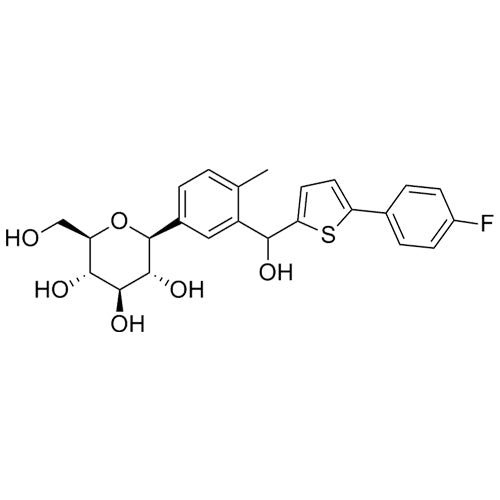 (2S,3R,4R,5S,6R)-2-(3-((5-(4-fluorophenyl)thiophen-2-yl)(hydroxy)methyl)-4-methylphenyl)-6-(hydroxymethyl)tetrahydro-2H-pyran-3,4,5-triol
