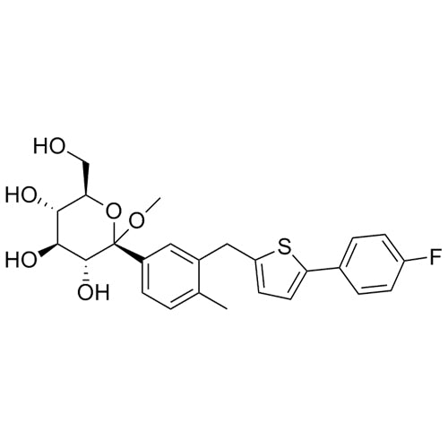 (2S,3R,4S,5S,6R)-2-(3-((5-(4-fluorophenyl)thiophen-2-yl)methyl)-4-methylphenyl)-6-(hydroxymethyl)-2-methoxytetrahydro-2H-pyran-3,4,5-triol