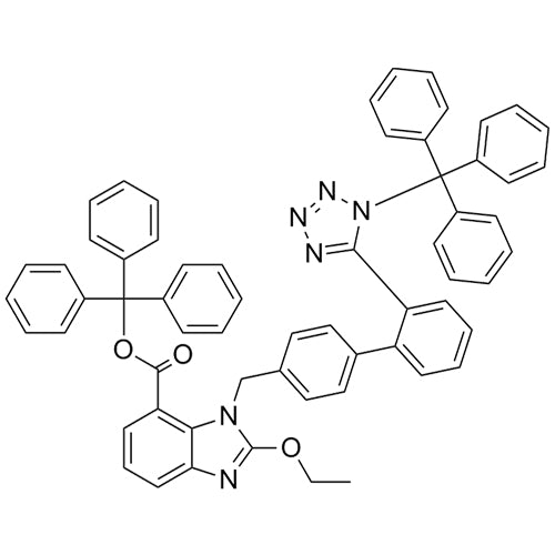 trityl 2-ethoxy-1-((2'-(1-trityl-1H-tetrazol-5-yl)-[1,1'-biphenyl]-4-yl)methyl)-1H-benzo[d]imidazole-7-carboxylate