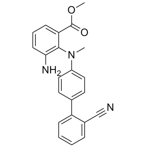 methyl 3-amino-2-((2'-cyano-[1,1'-biphenyl]-4-yl)(methyl)amino)benzoate