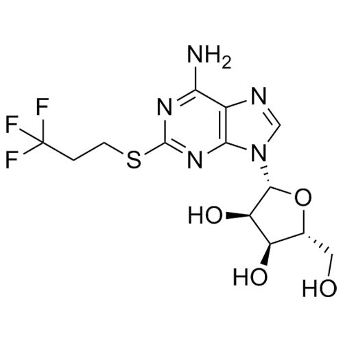 (2R,3R,4S,5R)-2-(6-amino-2-((3,3,3-trifluoropropyl)thio)-9H-purin-9-yl)-5-(hydroxymethyl)tetrahydrofuran-3,4-diol