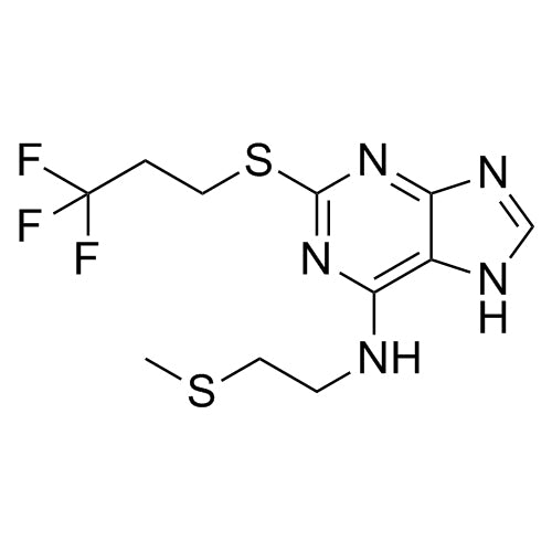 N-(2-(methylthio)ethyl)-2-((3,3,3-trifluoropropyl)thio)-7H-purin-6-amine