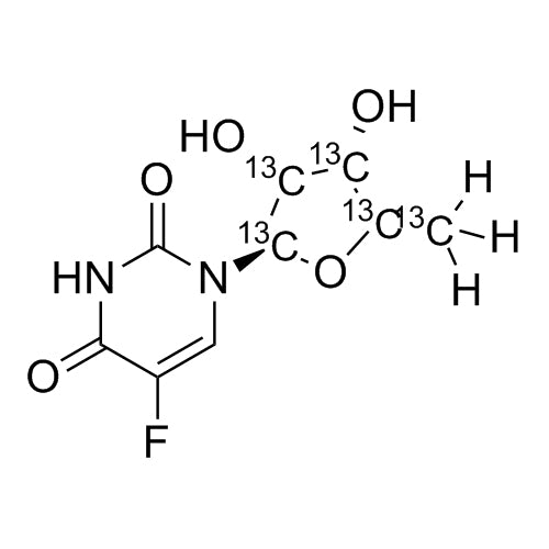 5'-DFUR-13C5 (5'-Deoxy-5-fluorouridine, Doxifluridine-13C5)