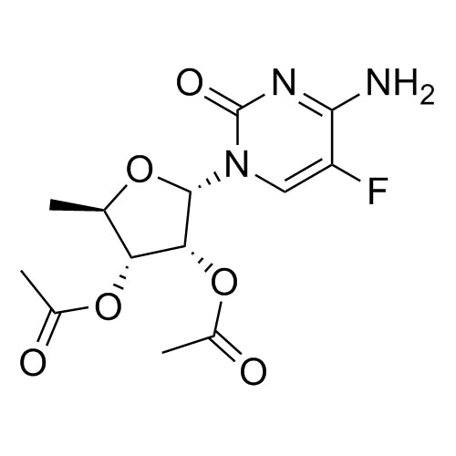 (2S,3R,4R,5R)-2-(4-amino-5-fluoro-2-oxopyrimidin-1(2H)-yl)-5-methyltetrahydrofuran-3,4-diyl diacetate