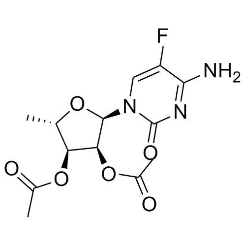 (2R,3S,4S,5S)-2-(4-amino-5-fluoro-2-oxopyrimidin-1(2H)-yl)-5-methyltetrahydrofuran-3,4-diyl diacetate