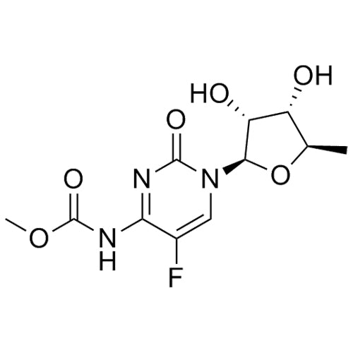 methyl (1-((2R,3R,4S,5R)-3,4-dihydroxy-5-methyltetrahydrofuran-2-yl)-5-fluoro-2-oxo-1,2-dihydropyrimidin-4-yl)carbamate