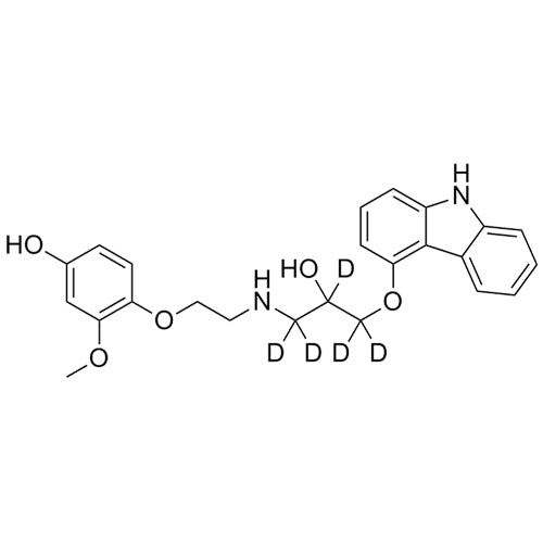 4'-Hydroxyphenyl Carvedilol-d5