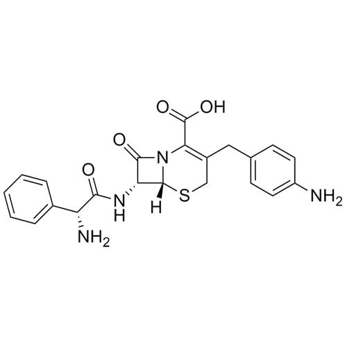 (6R,7R)-7-((R)-2-amino-2-phenylacetamido)-3-(4-aminobenzyl)-8-oxo-5-thia-1-azabicyclo[4.2.0]oct-2-ene-2-carboxylic acid