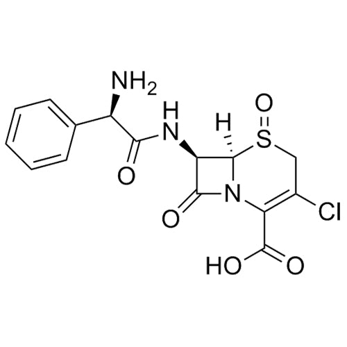 (6R,7R)-7-((R)-2-amino-2-phenylacetamido)-3-chloro-8-oxo-5-thia-1-azabicyclo[4.2.0]oct-2-ene-2-carboxylic acid 5-oxide