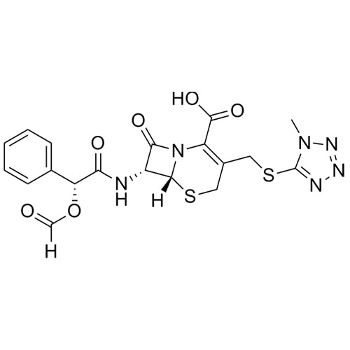(6R,7R)-7-((R)-2-(formyloxy)-2-phenylacetamido)-3-(((1-methyl-1H-tetrazol-5-yl)thio)methyl)-8-oxo-5-thia-1-azabicyclo[4.2.0]oct-2-ene-2-carboxylic acid