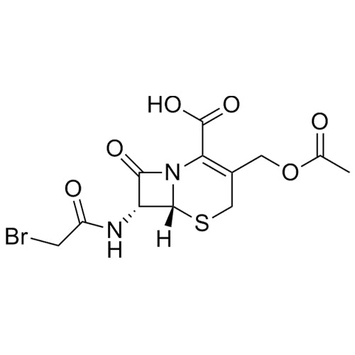 (6R,7R)-3-(acetoxymethyl)-7-(2-bromoacetamido)-8-oxo-5-thia-1-azabicyclo[4.2.0]oct-2-ene-2-carboxylic acid