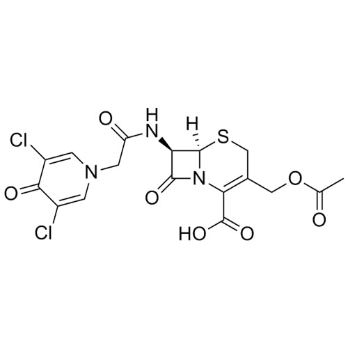 (6R,7R)-3-(acetoxymethyl)-7-(2-(3,5-dichloro-4-oxopyridin-1(4H)-yl)acetamido)-8-oxo-5-thia-1-azabicyclo[4.2.0]oct-2-ene-2-carboxylic acid