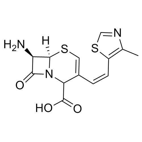 (6R,7R)-7-amino-3-((Z)-2-(4-methylthiazol-5-yl)vinyl)-8-oxo-5-thia-1-azabicyclo[4.2.0]oct-3-ene-2-carboxylic acid