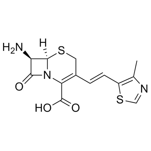 (6R,7R)-7-amino-3-((E)-2-(4-methylthiazol-5-yl)vinyl)-8-oxo-5-thia-1-azabicyclo[4.2.0]oct-2-ene-2-carboxylic acid
