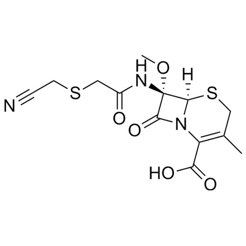 (6R,7S)-7-(2-((cyanomethyl)thio)acetamido)-7-methoxy-3-methyl-8-oxo-5-thia-1-azabicyclo[4.2.0]oct-2-ene-2-carboxylic acid