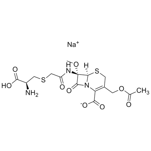 sodium (6R,7S)-3-(acetoxymethyl)-7-(2-(((S)-2-amino-2-carboxyethyl)thio)acetamido)-7-methoxy-8-oxo-5-thia-1-azabicyclo[4.2.0]oct-2-ene-2-carboxylate