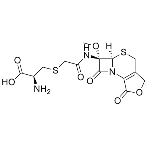 (S)-2-amino-3-((2-(((5aR,6S)-6-methoxy-1,7-dioxo-1,3,4,5a,6,7-hexahydroazeto[2,1-b]furo[3,4-d][1,3]thiazin-6-yl)amino)-2-oxoethyl)thio)propanoic acid