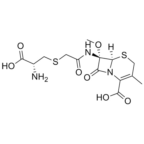 (6R,7S)-7-(2-(((R)-2-amino-2-carboxyethyl)thio)acetamido)-7-methoxy-3-methyl-8-oxo-5-thia-1-azabicyclo[4.2.0]oct-2-ene-2-carboxylic acid