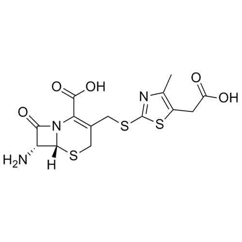 (6R,7R)-7-amino-3-(((5-(carboxymethyl)-4-methylthiazol-2-yl)thio)methyl)-8-oxo-5-thia-1-azabicyclo[4.2.0]oct-2-ene-2-carboxylic acid