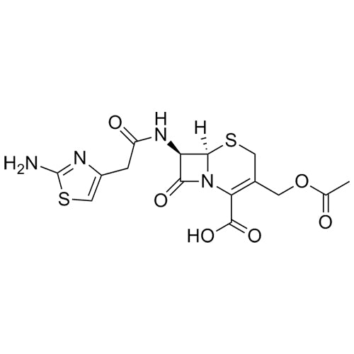 (6R,7R)-3-(acetoxymethyl)-7-(2-(2-aminothiazol-4-yl)acetamido)-8-oxo-5-thia-1-azabicyclo[4.2.0]oct-2-ene-2-carboxylic acid