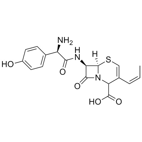 (6R,7R)-7-((R)-2-amino-2-(4-hydroxyphenyl)acetamido)-8-oxo-3-((Z)-prop-1-en-1-yl)-5-thia-1-azabicyclo[4.2.0]oct-3-ene-2-carboxylic acid
