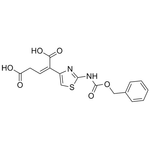(Z)-2-(2-(((benzyloxy)carbonyl)amino)thiazol-4-yl)pent-2-enedioic acid