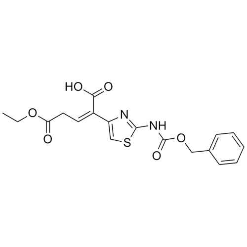 (Z)-2-(2-(((benzyloxy)carbonyl)amino)thiazol-4-yl)-5-ethoxy-5-oxopent-2-enoic acid