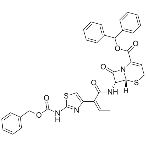 (6R,7R)-benzhydryl 7-((Z)-2-(2-(((benzyloxy)carbonyl)amino)thiazol-4-yl)but-2-enamido)-8-oxo-5-thia-1-azabicyclo[4.2.0]oct-2-ene-2-carboxylate
