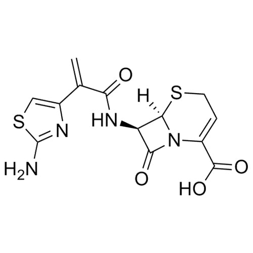 (6R,7R)-7-(2-(2-aminothiazol-4-yl)acrylamido)-8-oxo-5-thia-1-azabicyclo[4.2.0]oct-2-ene-2-carboxylic acid