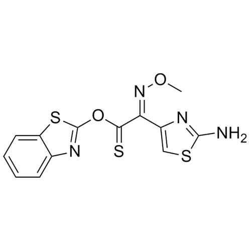 (E)-O-benzo[d]thiazol-2-yl 2-(2-aminothiazol-4-yl)-2-(methoxyimino)ethanethioate