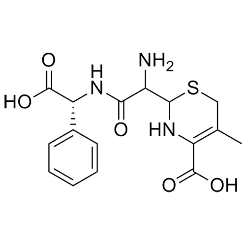 2-(1-amino-2-(((R)-carboxy(phenyl)methyl)amino)-2-oxoethyl)-5-methyl-3,6-dihydro-2H-1,3-thiazine-4-carboxylic acid