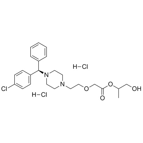 1-hydroxypropan-2-yl 2-(2-(4-((R)-(4-chlorophenyl)(phenyl)methyl)piperazin-1-yl)ethoxy)acetate dihydrochloride