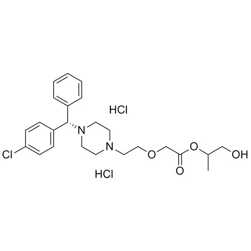 1-hydroxypropan-2-yl 2-(2-(4-((S)-(4-chlorophenyl)(phenyl)methyl)piperazin-1-yl)ethoxy)acetate dihydrochloride