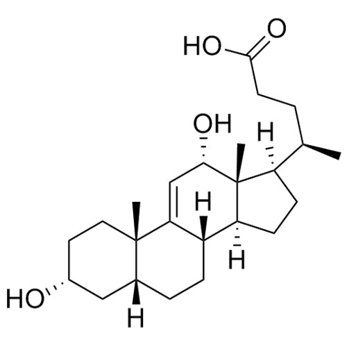 3-alpha,12-alpha-Dihydroxy-5-beta-chol-9(11)-enic Acid