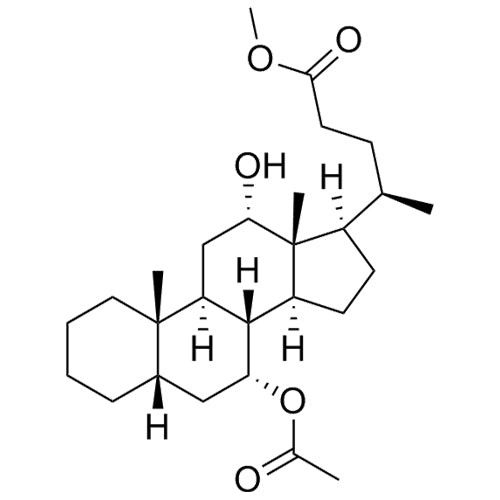 (R)-methyl 4-((5S,7R,8R,9S,10S,12S,13R,14S,17R)-7-acetoxy-12-hydroxy-10,13-dimethylhexadecahydro-1H-cyclopenta[a]phenanthren-17-yl)pentanoate