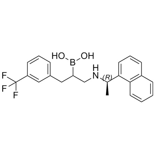 (1-(((R)-1-(naphthalen-1-yl)ethyl)amino)-3-(3-(trifluoromethyl)phenyl)propan-2-yl)boronic acid