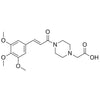 2-(4-(3-(3,4,5-trimethoxyphenyl)acryloyl)piperazin-1-yl)acetic acid