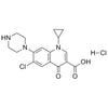 6-chloro-1-cyclopropyl-4-oxo-7-(piperazin-1-yl)-1,4-dihydroquinoline-3-carboxylic acid hydrochloride