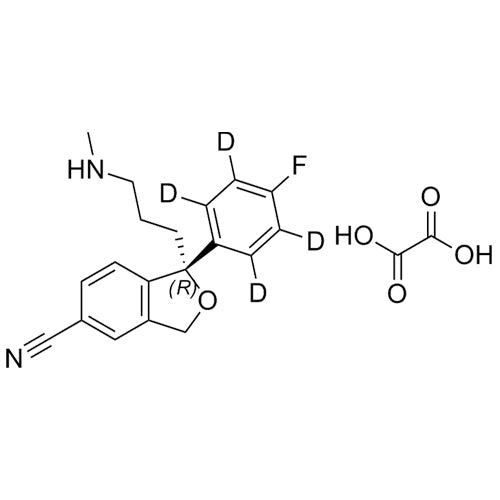 (R)-Desmethyl Citalopram-d4 Oxalate