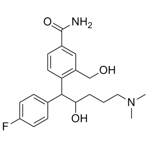4-(5-(dimethylamino)-1-(4-fluorophenyl)-2-hydroxypentyl)-3-(hydroxymethyl)benzamide