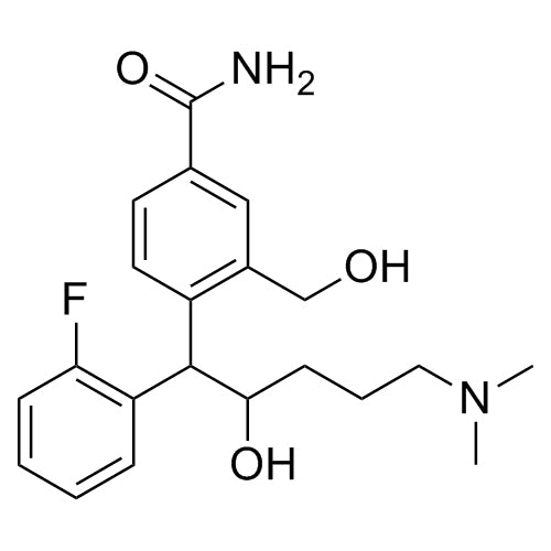 4-(5-(dimethylamino)-1-(2-fluorophenyl)-2-hydroxypentyl)-3-(hydroxymethyl)benzamide