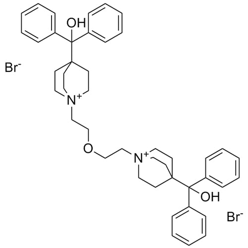 1,1'-(oxybis(ethane-2,1-diyl))bis(4-(hydroxydiphenylmethyl)quinuclidin-1-ium) bromide