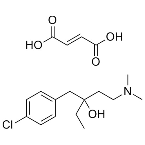 3-(4-chlorobenzyl)-1-(dimethylamino)pentan-3-ol fumarate