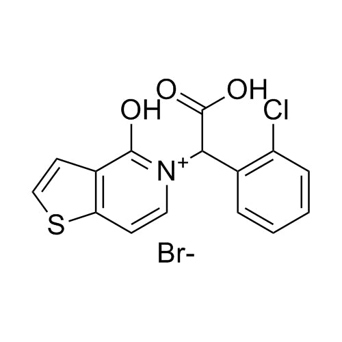 5-(carboxy(2-chlorophenyl)methyl)-4-hydroxythieno[3,2-c]pyridin-5-ium bromide
