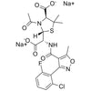 sodium (2R,4S)-3-acetyl-2-((1R)-carboxylato(3-(2-chloro-6-fluorophenyl)-5-methylisoxazole-4-carboxamido)methyl)-5,5-dimethylthiazolidine-4-carboxylate